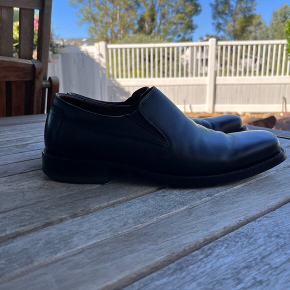 Johnston & Murphy Men\'s Dress Loafers Shoes Size 8.5 Leather Black